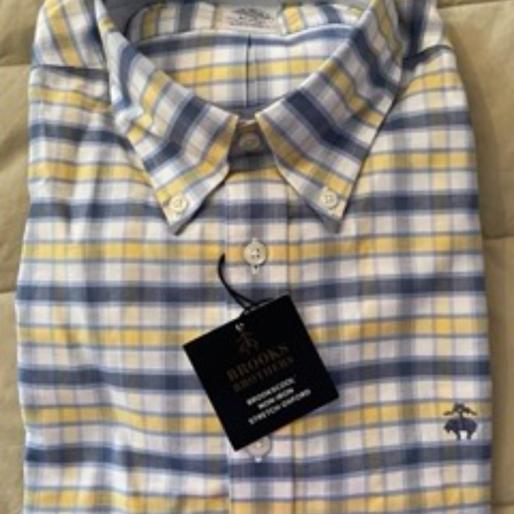 Brooks Brothers mens long sleeved button down shirt